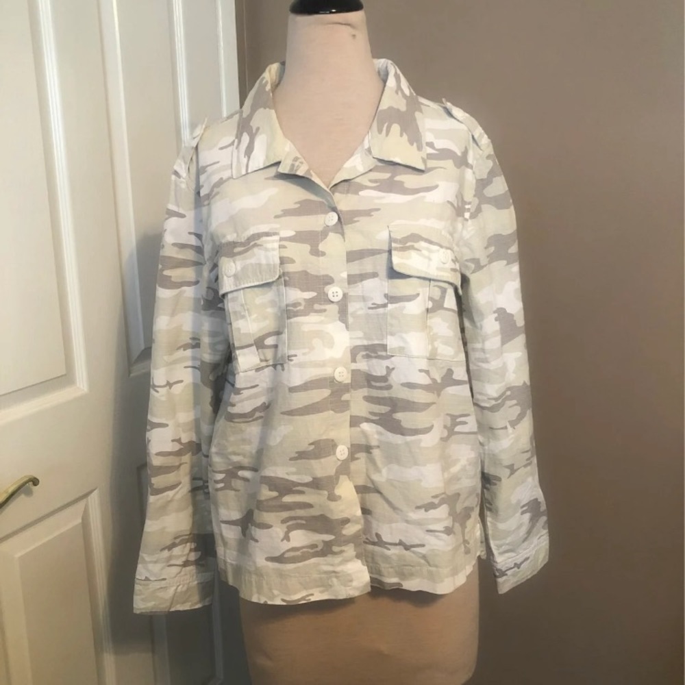 Sanctuary boyfriend camo print jacket